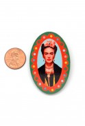Oval Frida Kahlo Pin
